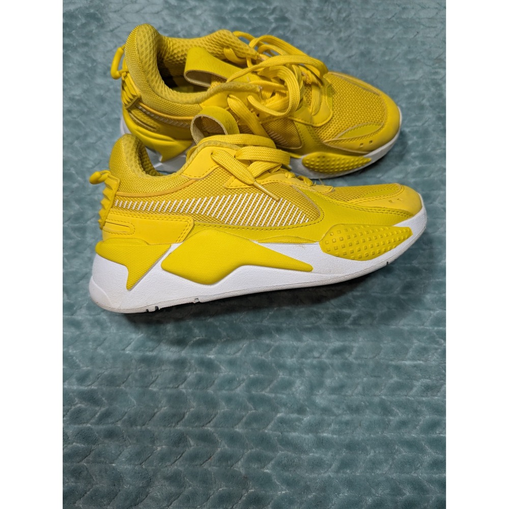 Puma RS-X Yellow White Running Shoes Sneakers 374266-03 Womens 4.5C / Kids 3.5